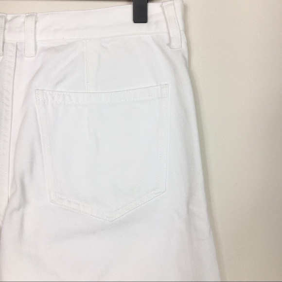 RALPH LAUREN HIGH WAISTED WHITE WIDE LEG DENIM - Picture 4 of 5